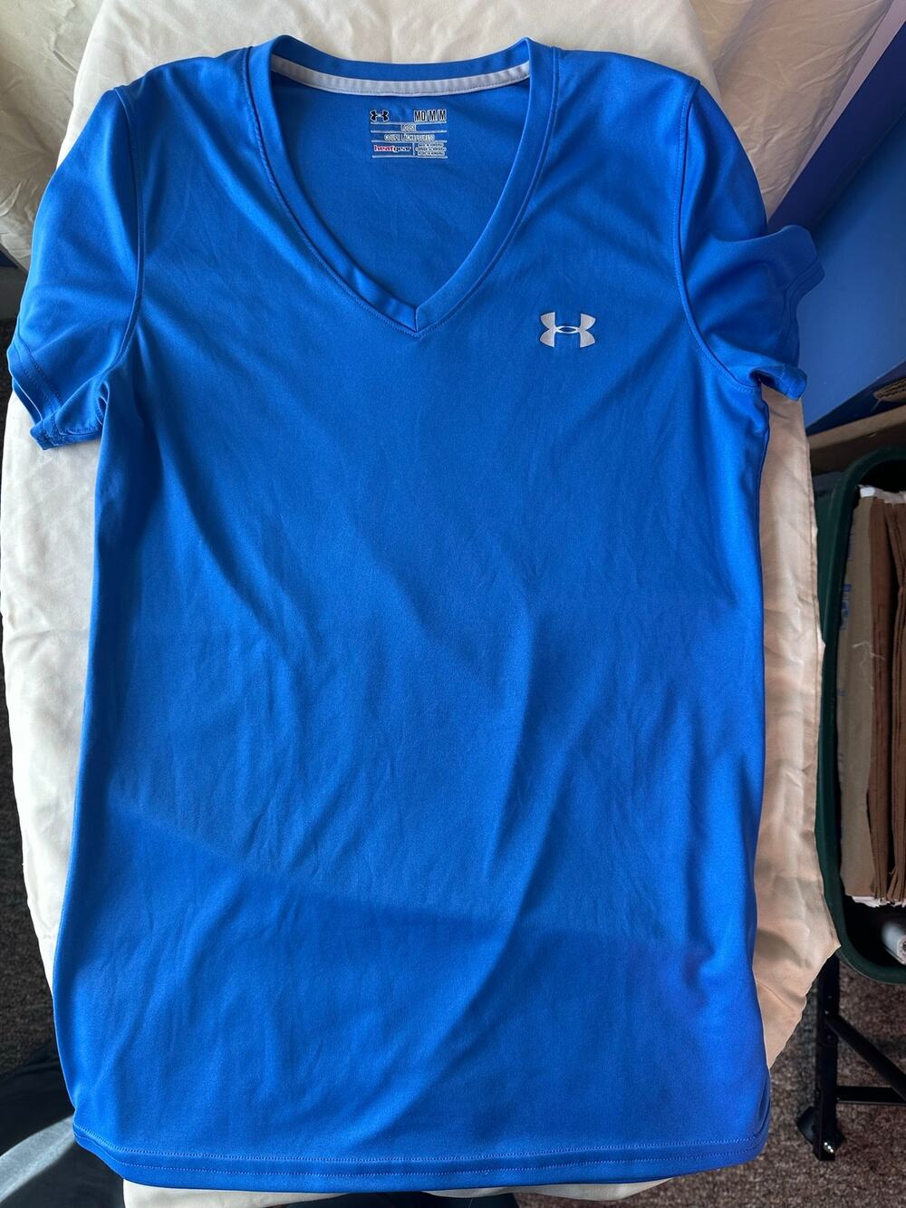 Under Armour Women's UA Tech V-Neck Short-Sleeve T-Shirt - Royal Blue - Size M